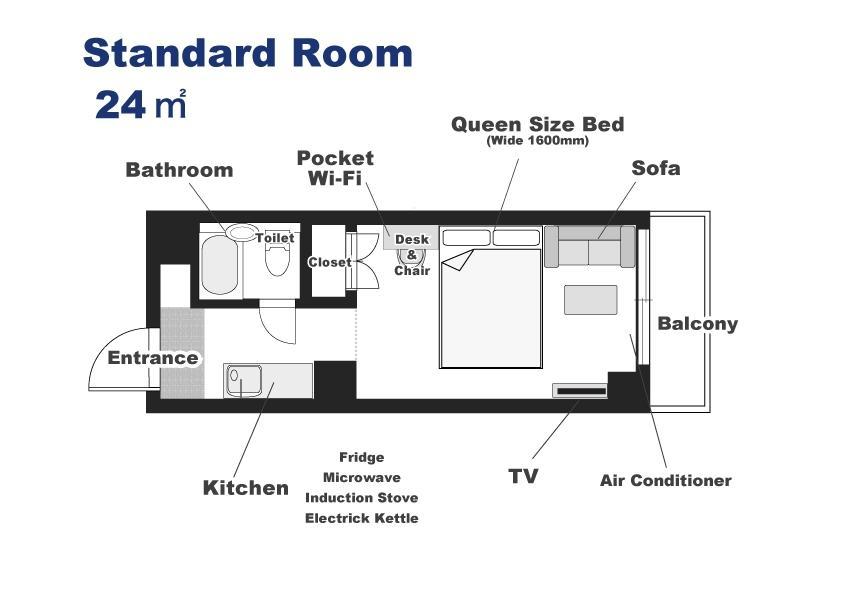 Ookini Hotels Karasuma Gojo Apartment Kioto Pokój zdjęcie